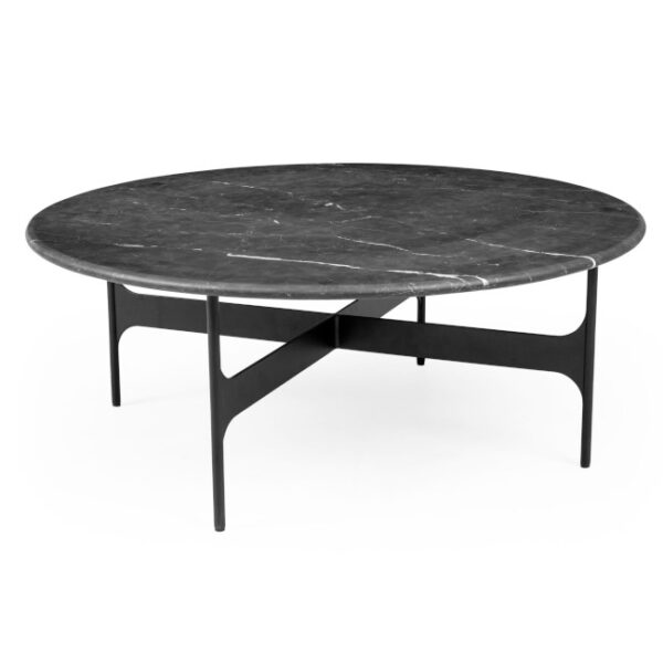 Floema Sofabord Large Sort Marmortop Fra Wendelbo