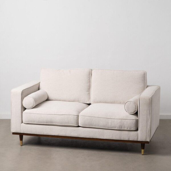 Sofa 172 X 89 X 91 Cm Syntetisk Stof Beige Træ Fra Boligcenter - 8445146087652