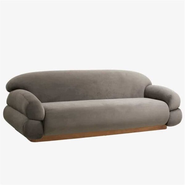 Sof Sofa Grå Velour Fra Nordal - 5708309167756