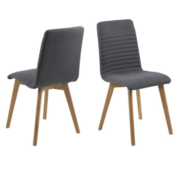 2 X Arosa Spisebordsstol Antracit Stof