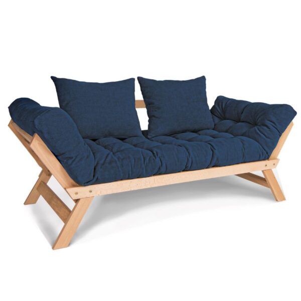 Foldbar Sofa I Bøgetræ På 170x83x80 Cm Flere Farver Ubehandlet Grøn Fra Andre Mærker - 13255