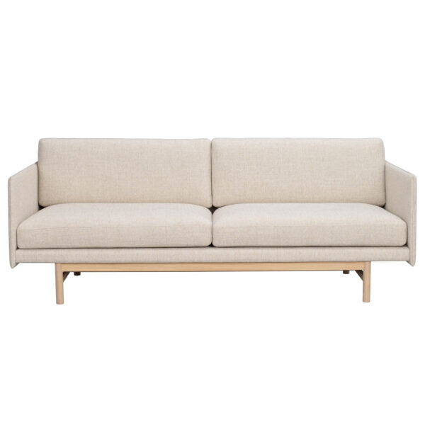Rowico Hammond Sofa Beige Stof Og Hvidpigmenteret Egetræ Fra Rowico Home - 7340126552872