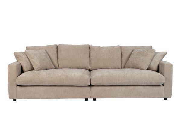 Zuiver Sense 3 Personers Sofa Natur Soft Polyester Og Plast Fra Zuiver - 8718548057043