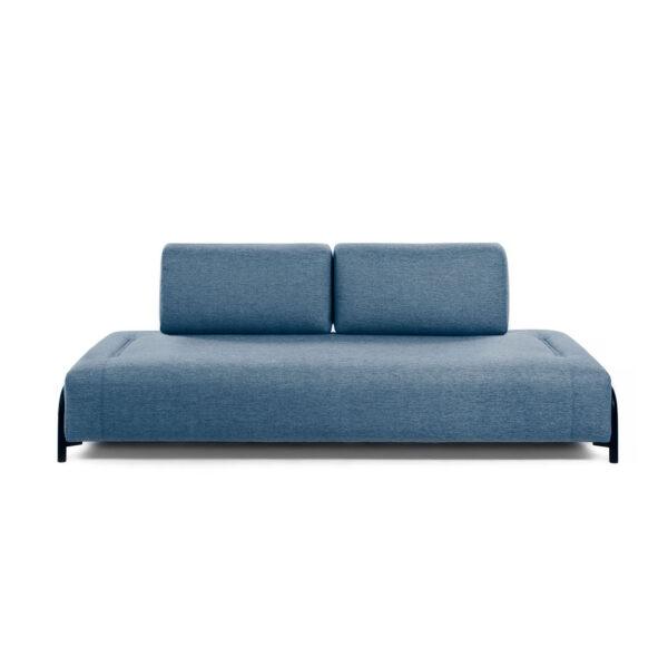Laforma Compo 3 Pers Sofa Blå Stof Og Metal Fra Laforma - 8433840554266