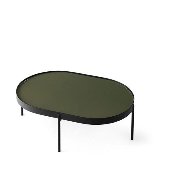 Nono Bord Stor Sort Mørk Grønt Glas Fra Audo - 5709262001712