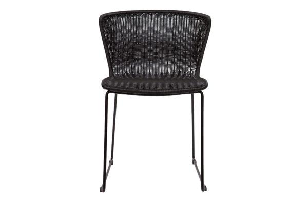 Wings Spisebordsstol Sort Polyethylen Og Sort Metal Fra Woood - 8714713054640