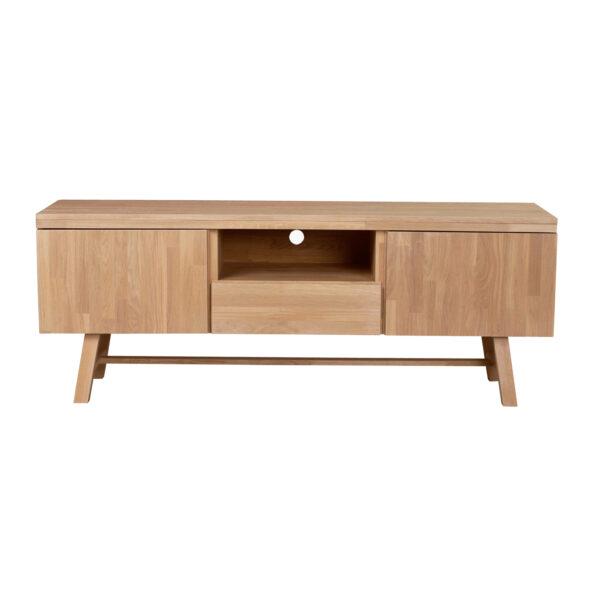 Rowico Rektangulær Brooklyn Tv Bord M 2 Låger Børstet Egetræ Fra Rowico Home - 7340126535455