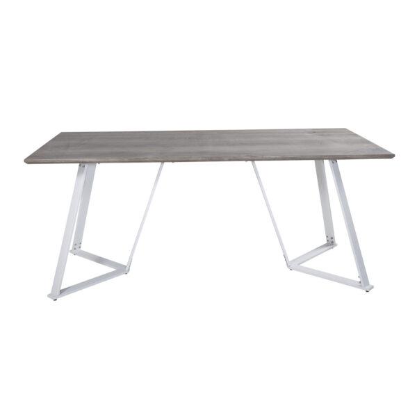 Venture Design Marina Spisebord Grå Mdf Og Hvid Metal 180x90 Fra Venture Design - 7350107089266