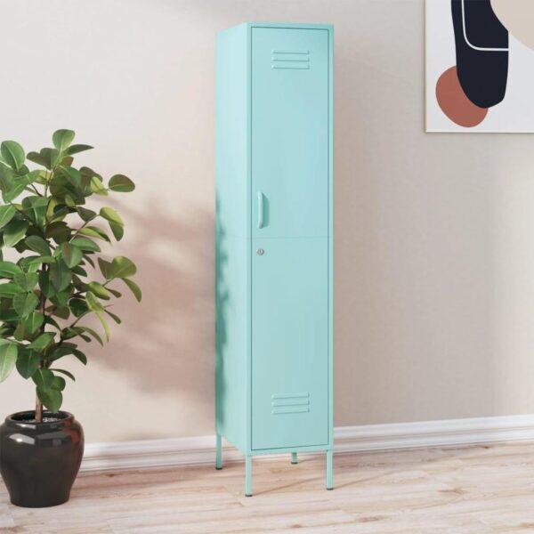 Skab 35x46x180 Cm Stål Mintgrøn - 8720286565698