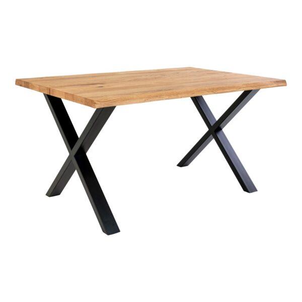 Toulon Spisebord Spisebord Olieret Eg Med Bølget Kant Forberedt Til Tillægsplader 95x140x75cm Fra Housenordic - 5713917004942