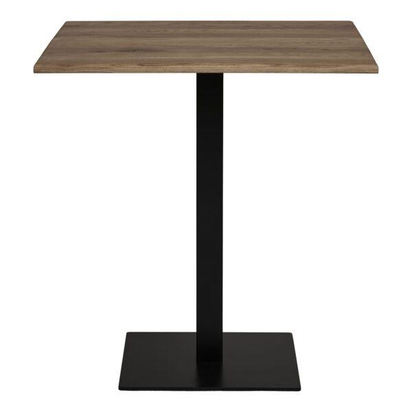 Lignano Cafebord Cafebord Smoked Eg Sort Metal Base 70x70x75 Cm Fra Housenordic - 5713917033782