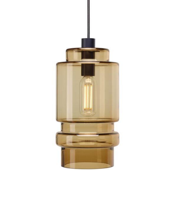 Axle Pendel Glasskærm Medium New Brown Fra Hollands Licht