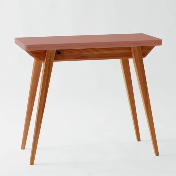 Konvolut Udtrækbart Spisebord 45x90cm Eg Antik Pink Fra Ragaba
