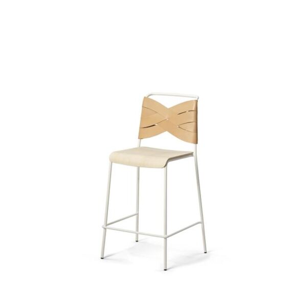 Torso Barstol Hvid Ask Natural Fra Design House Stockholm - 7340043314430