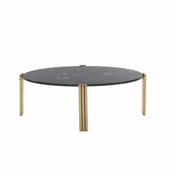 Tribus Sofabord Oval Guld Sort Fra Aytm - 5704444086082