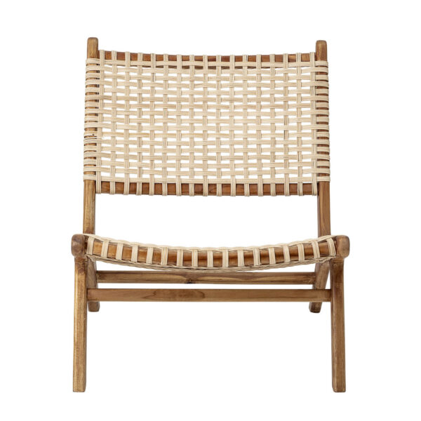 Bloomingville Keila Loungestol Natur Rattan Og Teaktræ Fra Bloomingville - 5711173244614