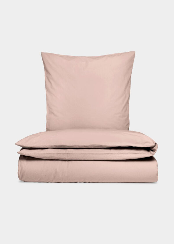 Bomuldspercale Sengesæt Rosa 200x220 60x63 Fra Sekan Studio