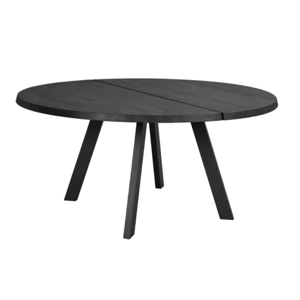 Fred Rundt Spisebord 160 X 160 Cm Sort Fra Rowico