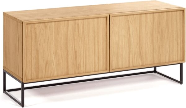 Taiana Tv Bord Natur H51x112x42 Cm Med 2 Låger Fra Kave Home - 8433840661438