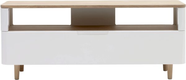 Amalfi Tv Bord Natur H49x40x120 Cm Egetræ Fra Nordique Design - 5704745073507