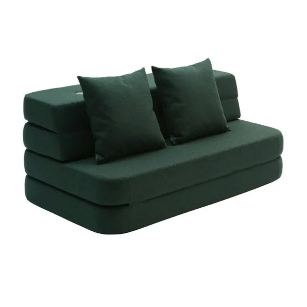 Kk 3 Fold Sofa Kk 3 Fold Sofa Deep Green W Light Green Fra By Klipklap - 5745000217694