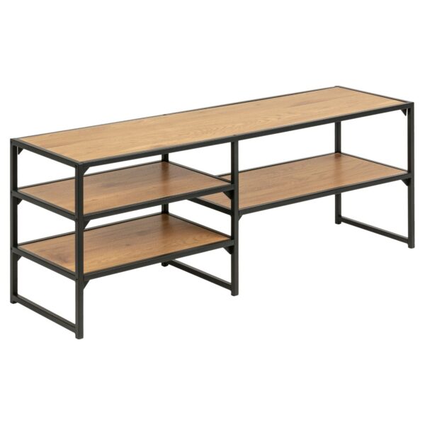 Act Nordic Seaford Tv Bord Natur Sort Papir Vildeg Metal M 3 Hylder Fra Act Nordic - 5713941073174
