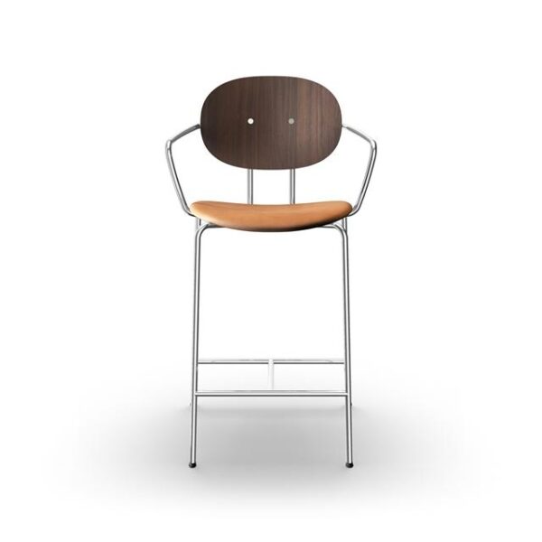 Piet Hein Barstol Krom Med Armlæn Fra Sibast Furniture - 5740023803602