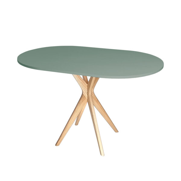 Jubi Racetrack Ovalt Bord 75x100cm Sage Green Fra Ragaba
