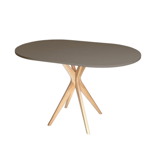 Jubi Racetrack Ovalt Bord 75x100cm Beaver Brown Fra Ragaba