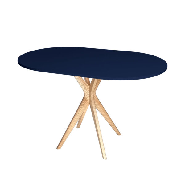 Jubi Racetrack Ovalt Bord 75x100cm Navy Blue Fra Ragaba
