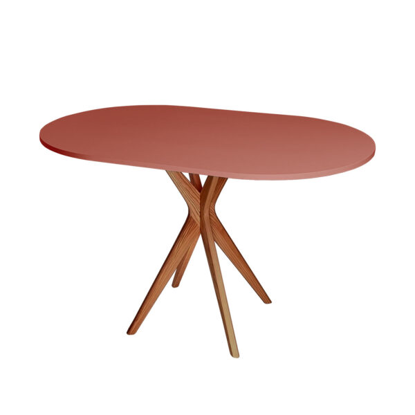 Jubi Racetrack Ovalt Bord 75x100cm Oak Antique Pink Fra Ragaba