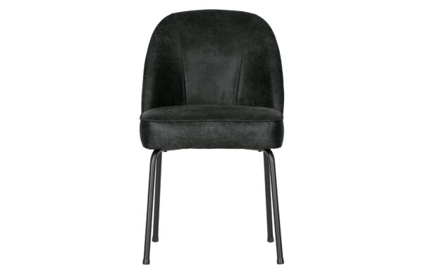 Vogue Spisebordsstol Sort Stof Og Sort Metal Fra Woood - 8714713095537