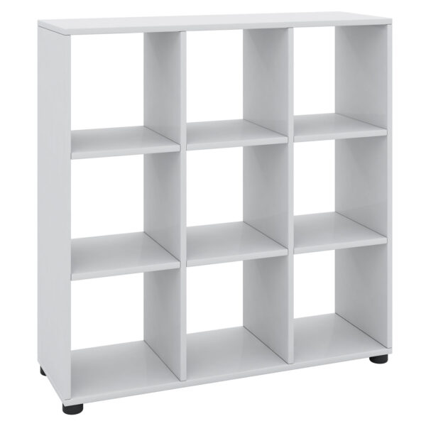 Benas 3x3 Reol M 6 Hylder Hvid Træ H 93cm X90cm X 30cm Fra Vcm Nordic - 4051814337277