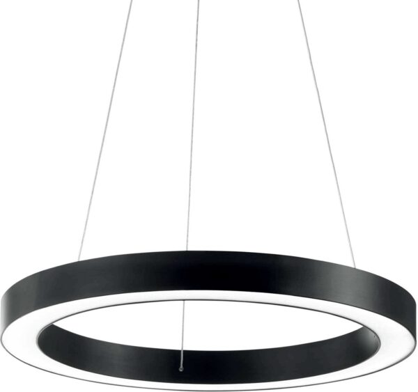 Oracle Pendel Lampe Led 31w Led Sort Aluminium Metal Plast ø500xhmin105 Max2195mm Fra Ideal Lux - 8021696222097
