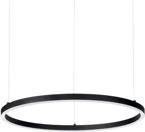 Oracle Slim Pendel Lampe 30w Led Sort 3000 Kelvin Aluminium Metal Plast ø500xhmin90 Max2050mm Fra Ideal Lux - 8021696229492