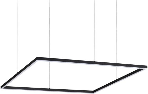 Oracle Slim Pendel Lampe 51w Led Sort 3000 Kelvin Aluminium Metal Plast L900xhmin90 Max2050xb900mm Fra Ideal Lux - 8021696259208