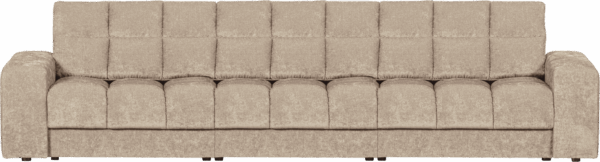 Second Date 3 Personers Sofa Nougat H78x99x316 Cm Stof Fra Woood - 8714713207961