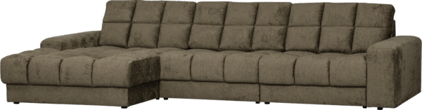 Second Date Chaiselong Sofa Venstrevendt Grøn H78x162x316 Cm Velour Fra Woood - 8714713208210