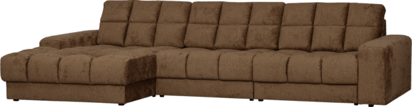 Second Date Chaiselong Sofa Venstrevendt Messing H78x162x316 Cm Fra Woood - 8714713208203