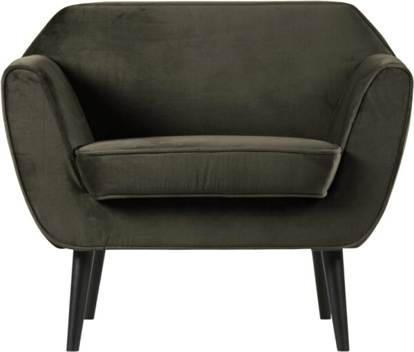 Rocco Loungestol Mørkegrøn H75x92x81 Cm Fra Woood - 8714713089741