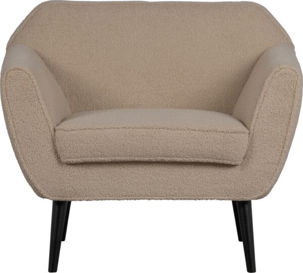 Rocco Loungestol Sandfarve H75x92x81 Cm Fra Woood - 8714713150052