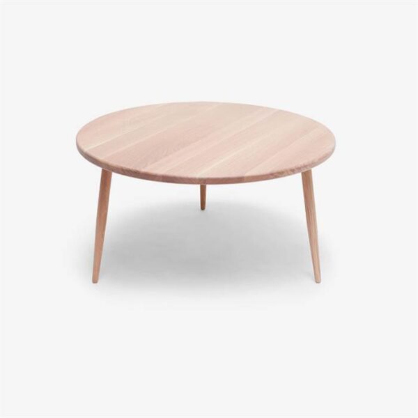 Wz 15 Rundt Sofabord Europæisk Eg ø 90 Cm Rmc Natural Fra Wood Zone