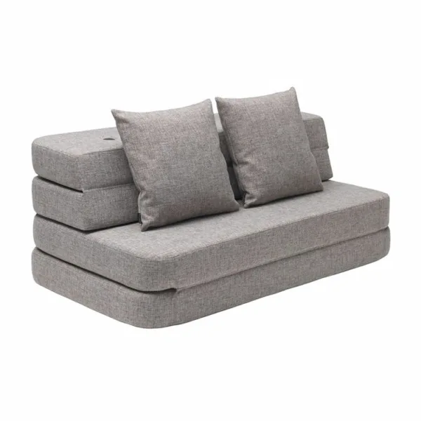 Kk 3 Fold Sofa Kk 3 Fold Sofa Multi Grey W Grey Fra By Klipklap - 0711583471742