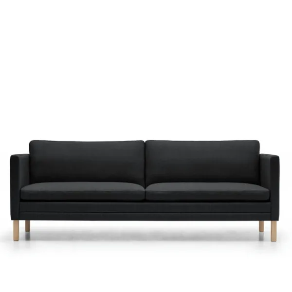 Mh2614 Sofa Tekstil Sort Sæbebehandlet Bøg Mood 2104 Fra Mogens Hansen