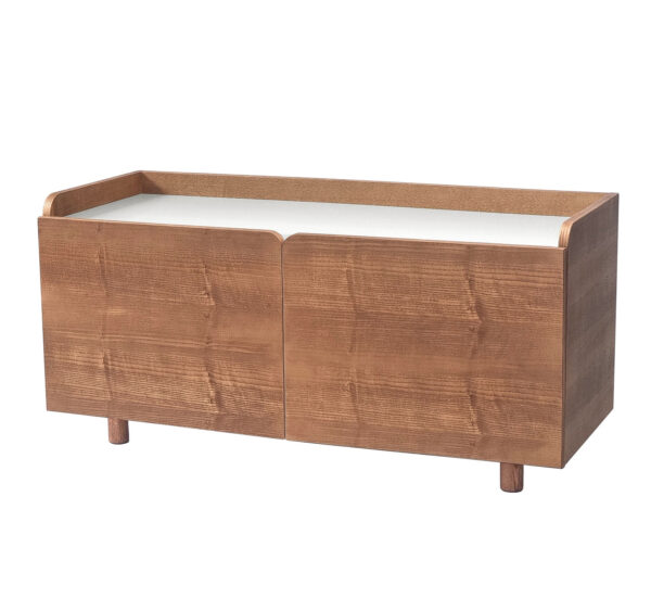 Dabi Record Player Bord 110cm Oak White Fra Ragaba