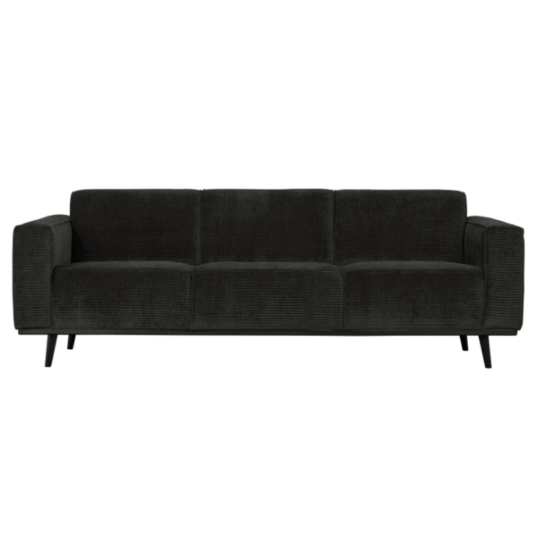 Statement 3 Pers Sofa 230 Cm Flat Rib Graphite Fra Bepurehome - 8714713139644