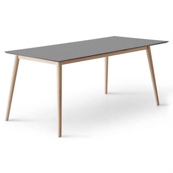 Spisebord Square 210 X 100 Cm Graphit Antifinger Laminat Ben I Hvidpigm Eg Fra Meza By Hammel