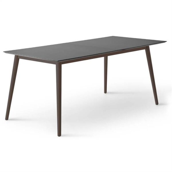 Spisebord Square 165 X 90 Cm Sort Antifinger Laminat Ben I Sort Bejdset Ask Fra Meza By Hammel