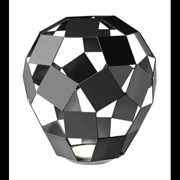 Lampe Belly Sort Sort Højde 27 Cm Fra Sompex - 4029599079774