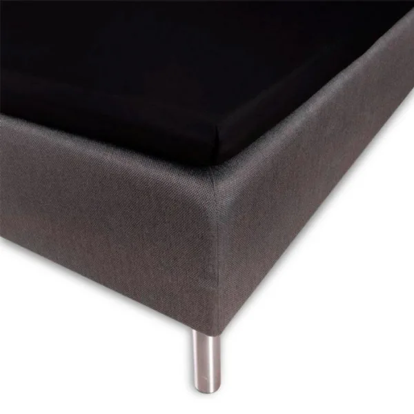 Silkelagen Kuvertlagen 90x200x8 Cm Sort 100% Silke Fra Butterfly Silk - 5768894011339